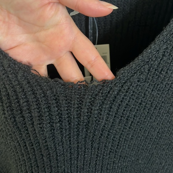 For the Republic Black Knit Sweater Womens Size Medium Fall Winter Casual Cozy - Picture 13 of 13